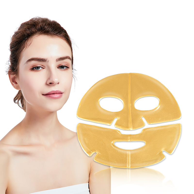 Skincare 24K Gold Collagen Lift Hydrogel Moisturizing Facial Gel Hydrogel Jelly Sheet Face Mask for Women